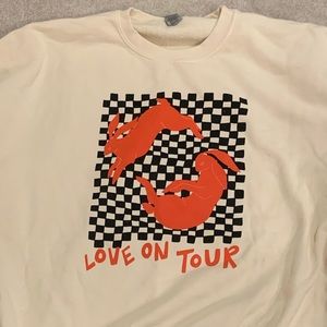 Genuine Harry Styles Love On Tour Plus Size Checkerboard Sweatshirt